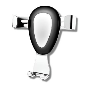 Silberner Handyhalter für die Lüftung im Auto